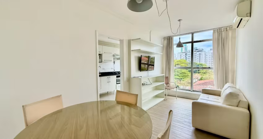 Apartamento mobiliado 1 quarto - aparecida - santos