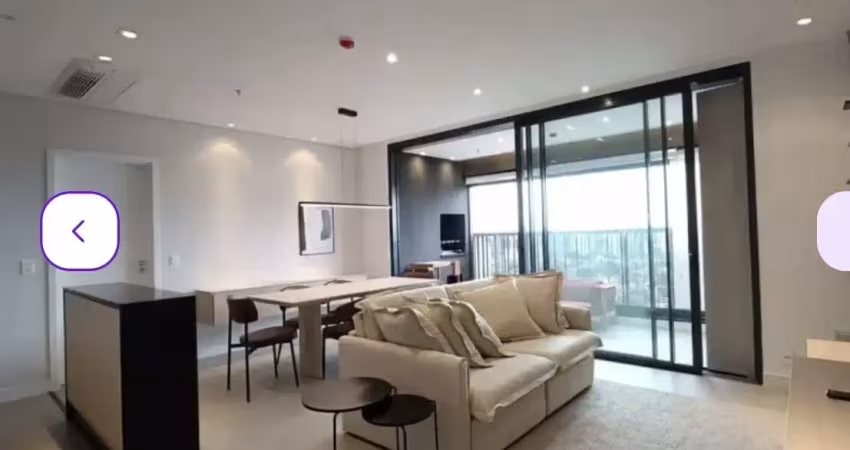 Apartamento mobiliado 78m2 no  brooklin - novo - 2 vagas - 2 dorms - 1 suíte