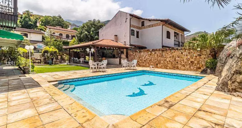 Casa à venda em rio de janeiro, freguesia (jacarepaguá), com 5 suítes, com 450 m², eldorado