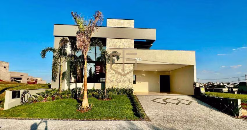 Casa à venda em Paulínia, Parque Brasil 500, com 3 suítes, com 208 m², Santorini Residencial Club