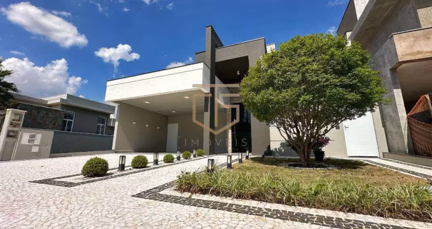 Casa à venda em paulínia, jardim américa, com 3 suítes, com 228.62 m², condomínio villa bella siena