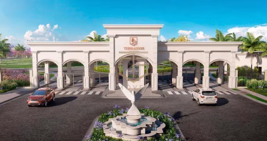 Terreno à venda em paulínia, parque brasil 500, com 250 m², terrassos residencial