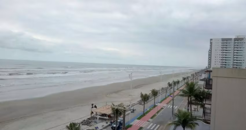 Apartamento de frente p/ o mar com 2 dormitórios para alugar por r$ 350,00 o final de semana - mongaguá/sp