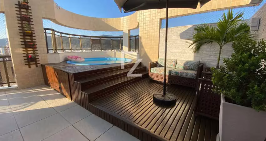 Cobertura à venda em rio de janeiro, freguesia (jacarepaguá), com 3 quartos, com 208 m²
