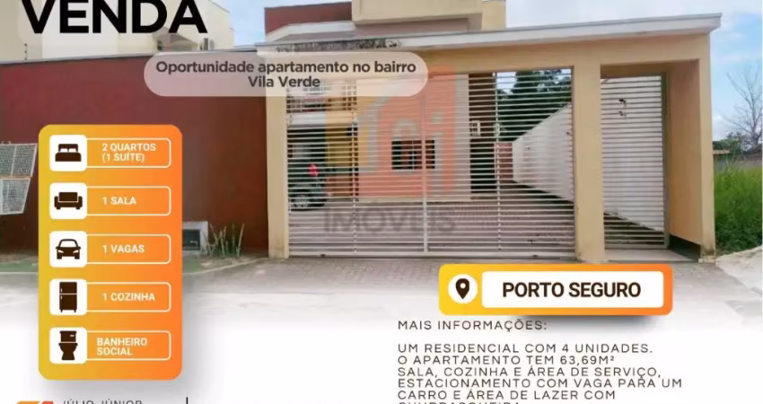 Oportunidade Apartamento no bairro Vila Verde em Porto Seguro – BA