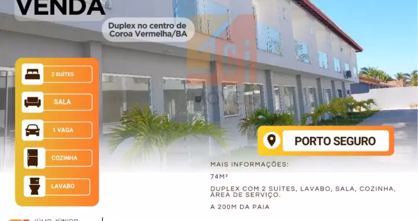 Duplex a 200 mts da praia de Coroa Vermelha/BA