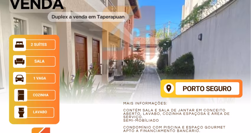 Duplex a venda em Taperapuan, Porto Seguro/BA