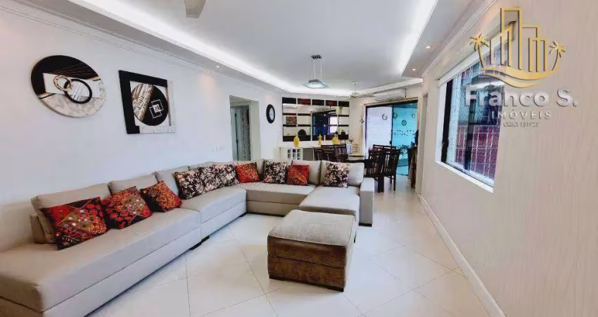 Apartamento com 4 dormitórios para alugar, 198 m² por r$ 2.750,00/dia - riviera de são lourenço - bertioga/sp