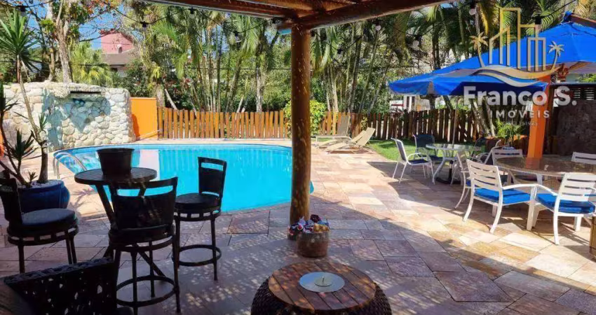 Casa com 7 dormitórios para alugar, 500 m² por r$ 4.150,00/dia - riviera módulo 18 - bertioga/sp