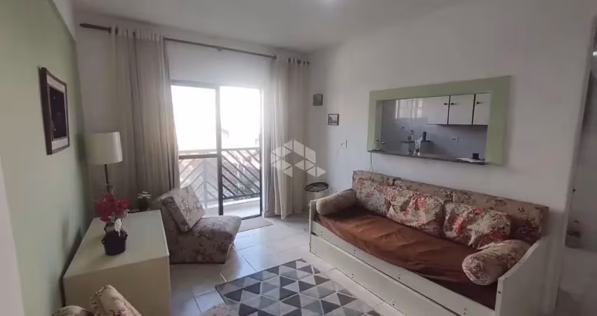 Apartamento a venda na praia grande, no bairro caiçara, com 1 quarto e 1 vaga