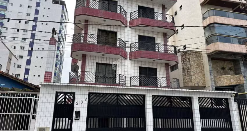 Apartamento a venda na praia grande, bairro tupi, com 1 quarto, sacada e 1 vaga