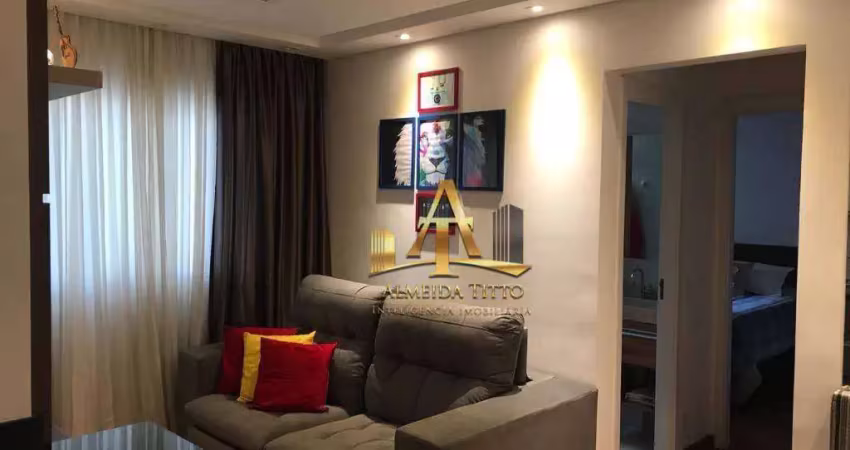 Apartamento mobiliado com 2 dormitórios à venda, 51 m² por r$ 420.000 - vila são joão - barueri/sp