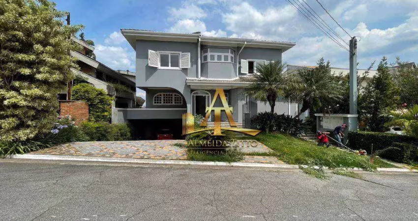 Casa com 4 dormitórios para alugar, 450 m² por r$ 17.000,02/mês - residencial cinco (alphaville) - santana de parnaíba/sp