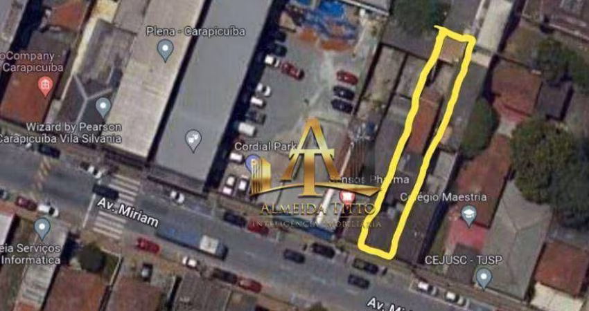 Terreno à Venda com 197 m² com Construção - Centro de Carapicuíba/SP - Confira!