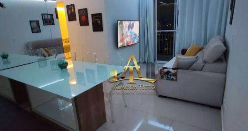 Apartamento com 2 dormitórios à venda, 52 m² - Condomnio Marselha - Jandira/SP