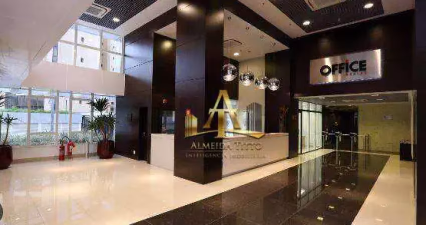 Sala para locação com 41 m² - edifício office grajau em barueri/sp.