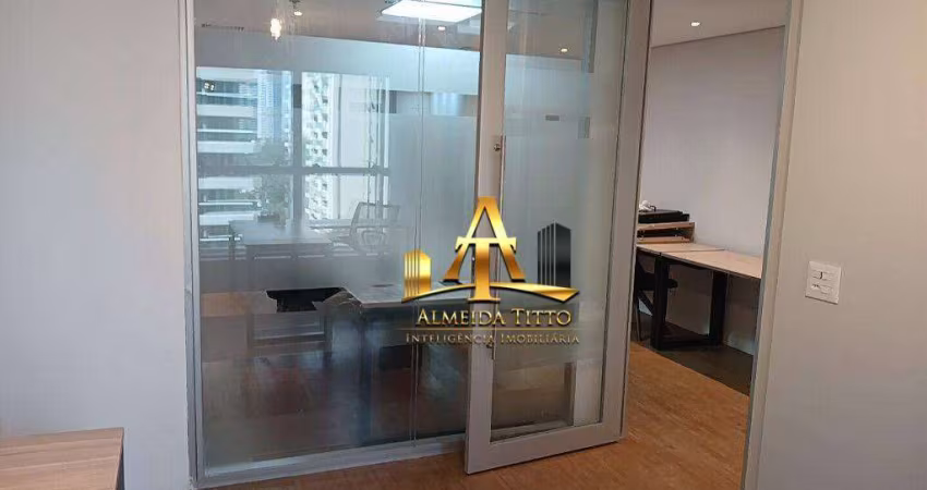 Sala para Locação Semi Mobiliada com 126 m² por R$ 7.728/mês - Edifício Cauaxi Empresarial - Alphaville em Barueri/SP.