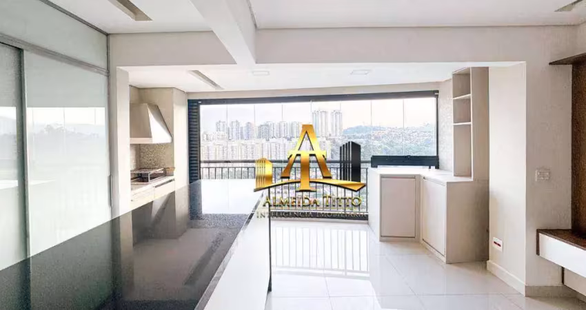 Apartamento com 2 dormitórios para alugar, 74 m² por r$ 7.500,00/mês - edifício bellagio ecopark - barueri/sp