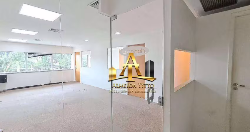 Sala para locação com 114 m² por r$ 7.557/mês - edifício araguaia plaza em alphavile - barueri/sp.