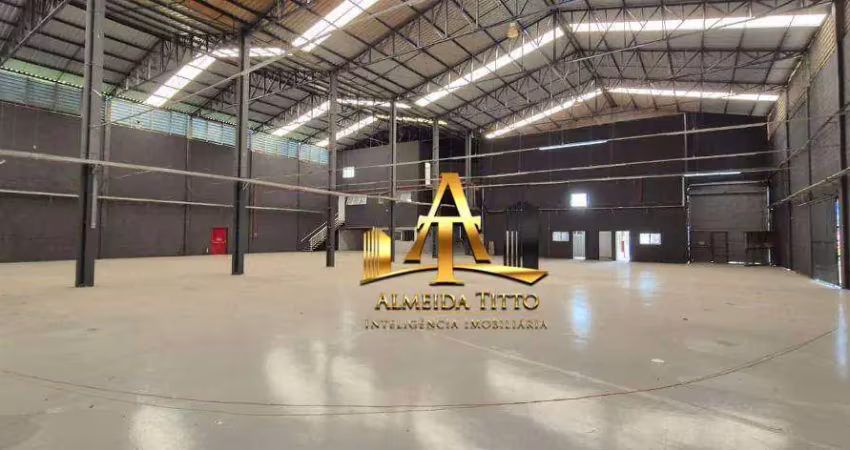 Galpão para locação com 1642 m² por r$ 27.000/mês - chácaras são luís em santana de parnaíba/sp.