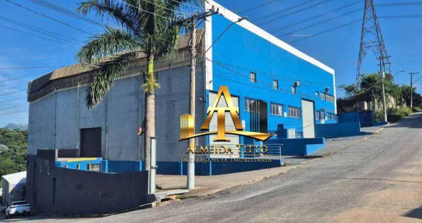 Galpão para locação com 722 m² por r$ 15.000/mês - chácaras são luís em santana de parnaíba/sp.