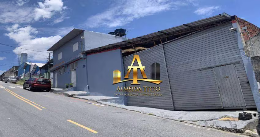 Galpão para locação com 1250 m² por r$ 17.600/mês - jardim alvorada em jandira/sp.