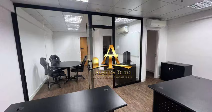Excelente sala comercial mobiliada para locação e venda no edifício office bethaville - bairro bethaville - barueri - sp