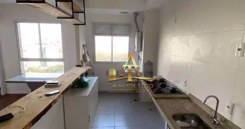 Apartamento com 1 dormitório para alugar, 42 m² por r$ 2.929,17/mês - jardim tupanci - barueri/sp