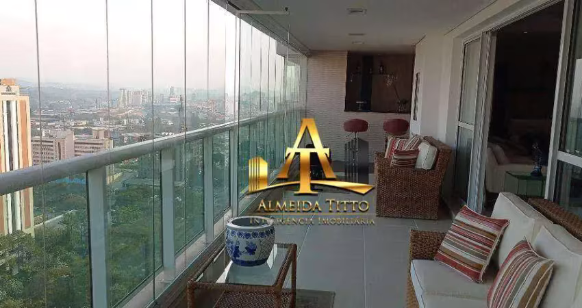 Apartamento todo mobiliado e decorado  para venda com 4 dormitórios sendo 3 suítes , com 243 m²  r$ 3.940.000 - alphaville centro - barueri- são paulo
