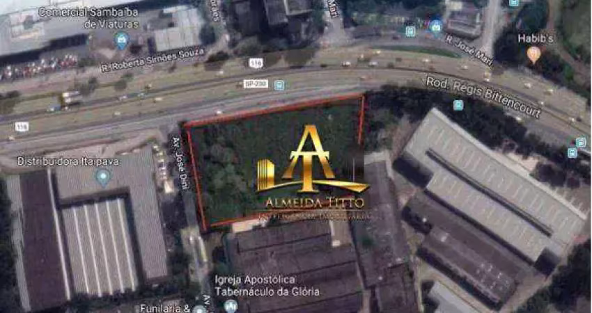 Terreno para alugar, 7165 m² por r$ 148.916/mês - chácara agrindus - taboão da serra/sp