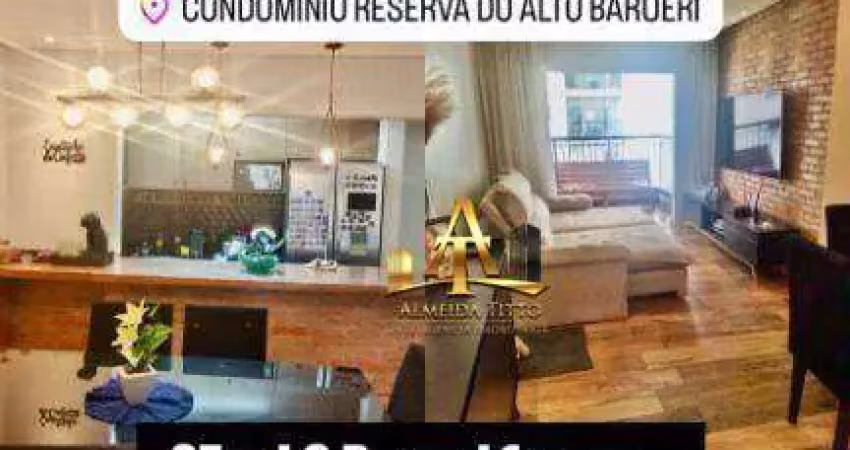 Apartamento com 3 dormitórios à venda, 87 m² por r$ 890.000,00 - reserva do alto - barueri/sp