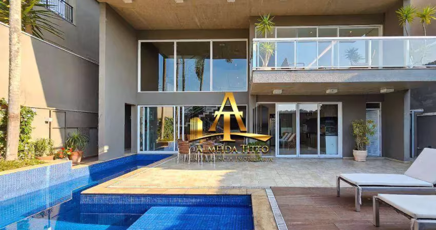 Casa com 4 dormitórios à venda, 553 m² por r$ 8.500.000 - tamboré 10 - santana de parnaíba/sp