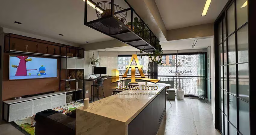 Apartamento com 2 dormitórios à venda, 97 m² por r$ 1.750.000 - edifício bellagio ecopark - barueri/sp