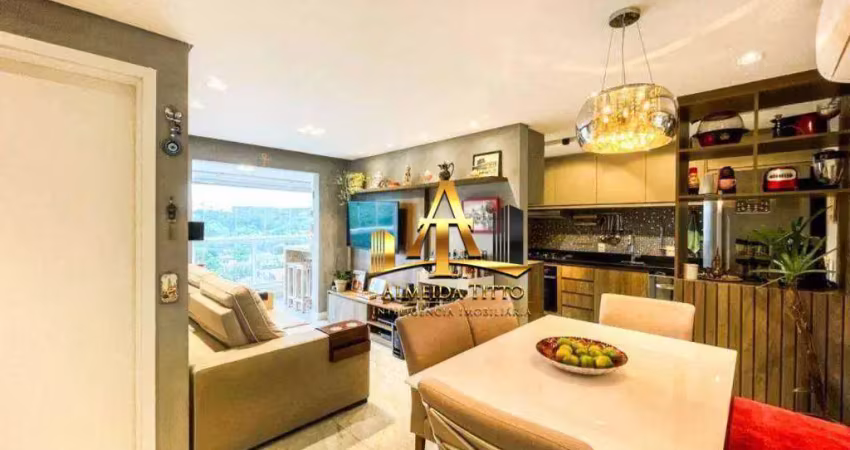 Apartamento com 2 dormitórios à venda, 67 m² por r$ 1.150.000 - empresarial 18 do forte - barueri/sp