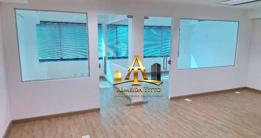Sala para locação com 77 m² por r$ 4.446/mês - edifício eagle point - alphaville em barueri/sp.
