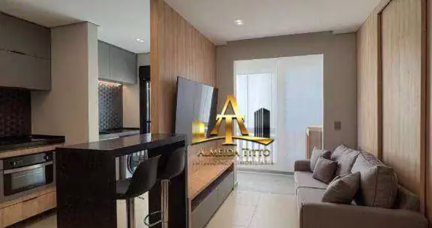 Apartamento com 1 dormitório para alugar, 40 m² por r$ 5.613/mês - fiori - barueri/sp