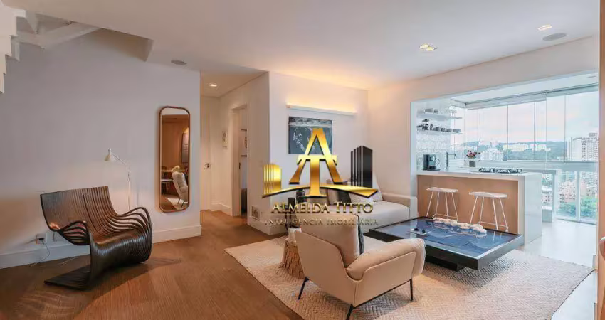 Cobertura com 2 dormitórios à venda, 147 m² por r$ 1.490.000,00 - edifício iakatu - barueri/sp