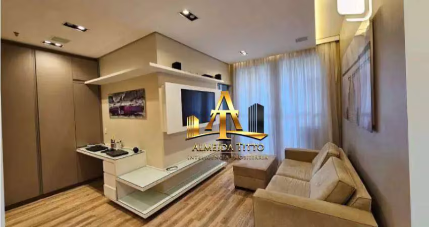 Apartamento para locação mobiliado no edifício link studio em alphaville - santana de parnaíba/sp.