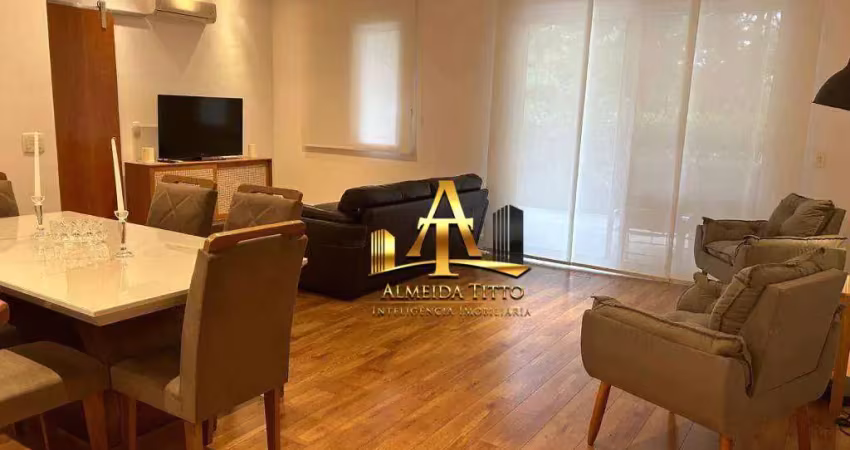 Apartamento com 3 dormitórios à venda, 150 m² por r$ 1.800.000 - edifício jardins tamboré - santana de parnaíba/sp