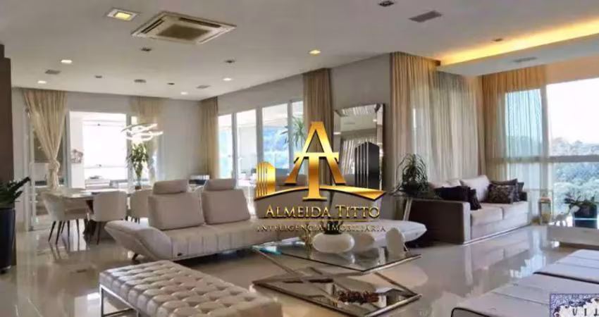 Apartamento com 3 dormitórios à venda, 367 m² por r$ 5.500.000 - condomínio the penthouses tamboré - santana de parnaíba/sp