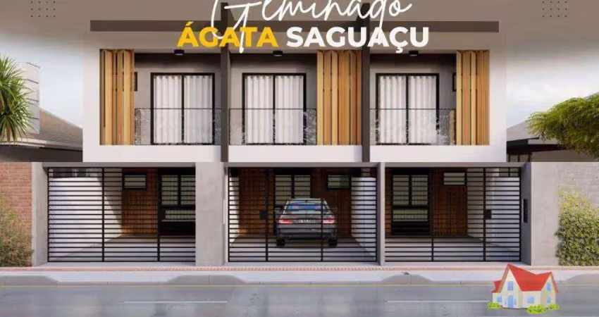 Sobrado Geminado C/03 Quartos Sendo 01 Suite C/Otimo Padrao em Acabamento No Bairro Saguacu!