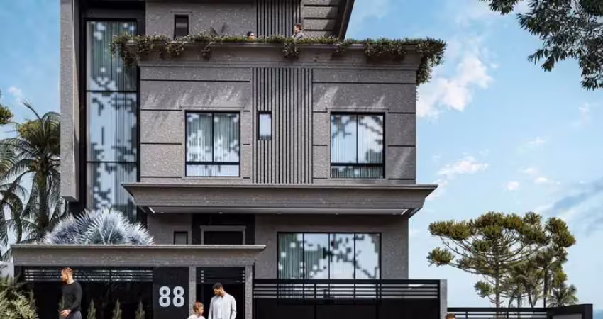 Sobrado em condomínio pequeno com vista incrível do terraço!