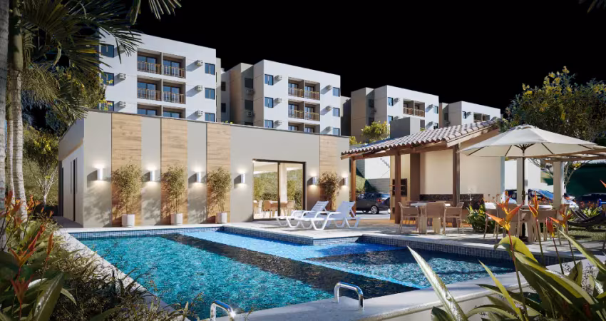 Apartamento na planta 2 quartos & área de lazer completa