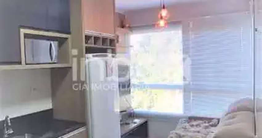 Inbox cia imobiliária vende - apartamento de dois quartos com um box de garagem mobiliado.