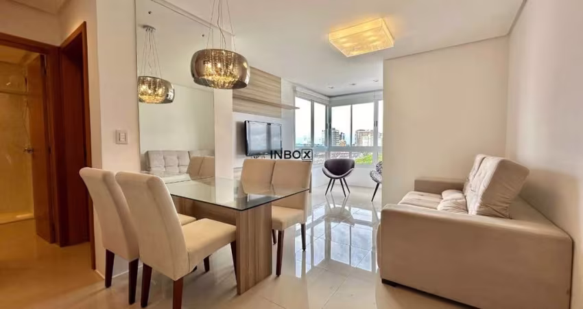INBOX CIA IMOBILIÁRIA ALUGA - Apartamento de um quarto com box de garagem duplo MOBILIADO E DECORADO na Cidade Alta em Bento Gonçalves.