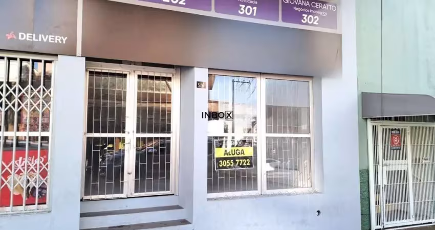Inbox cia imobiliária aluga sala térrea com 140m² no bairro centro em bento gonçalves
