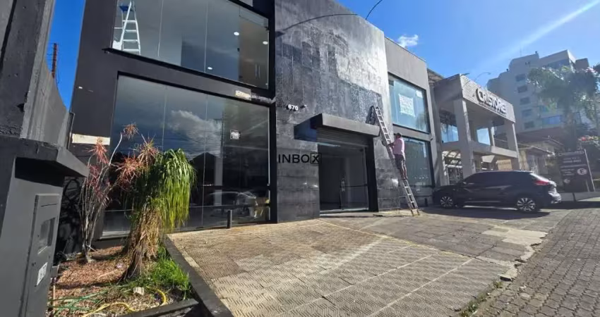 Inbox cia imobiliária aluga sala comercial com 480m² no bairro cidade alta na cidade de bento gonçalves