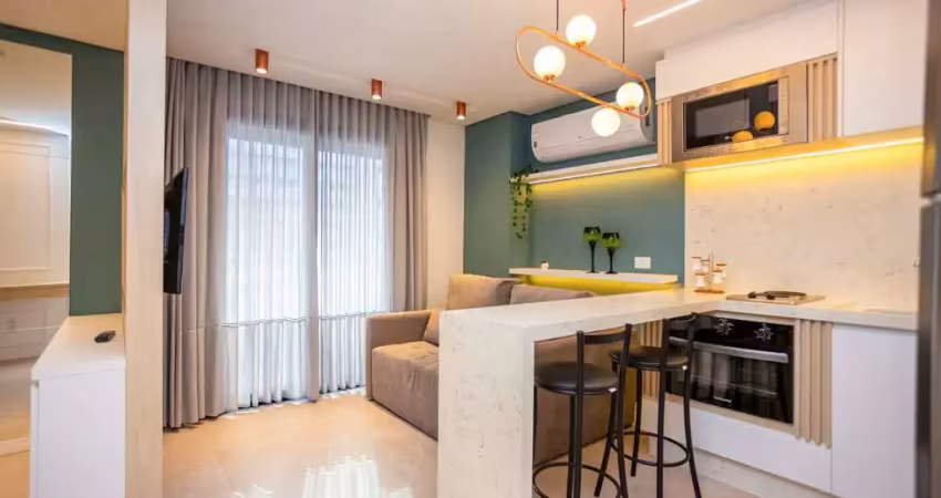 Studio com 1 dormitório para alugar, 32 m² por r$ 2.700/mês - centro - curitiba/pr