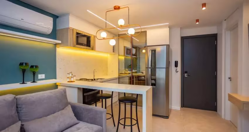 Studio com 1 dormitório para alugar, 32 m² por r$ 2.650/mês - centro - curitiba/pr
