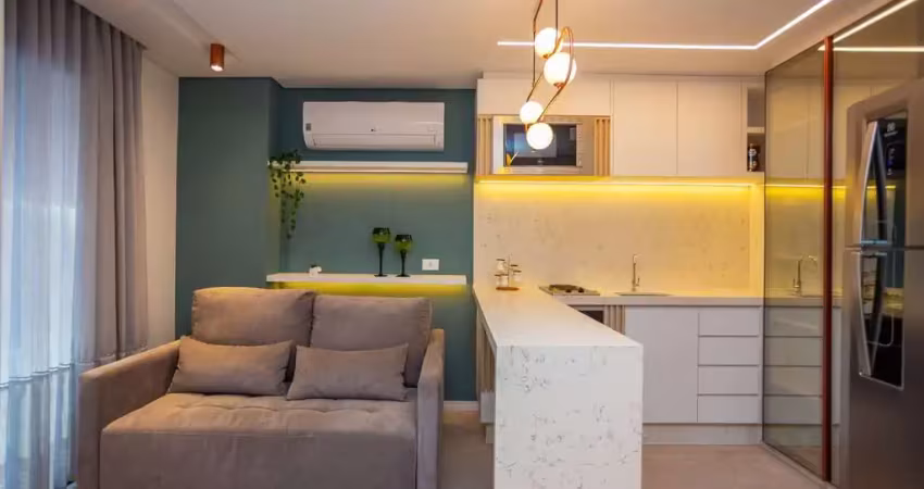 Studio com 1 dormitório para alugar, 32 m² por r$ 2.690/mês - centro - curitiba/pr
